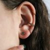 Yellow Gold Plain Disc Studs - Image 2