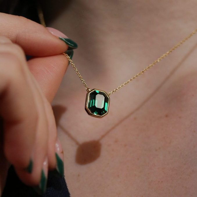 Christmas Gift Guide - Emerald crystal necklace