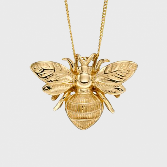 Christmas Gift Guide - Solid gold bee pendant